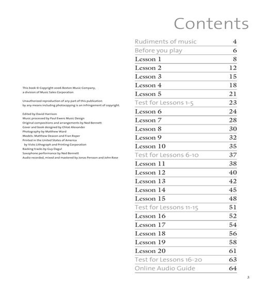 A New Tune a Day – Alto Saxophone, Book 1 Concert Band Methods scores gallery preview page 3