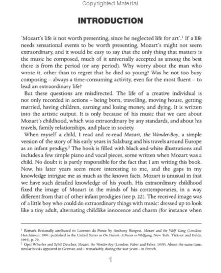 Mozart: An Extraordinary Life Collection / Songbook scores gallery preview page 2