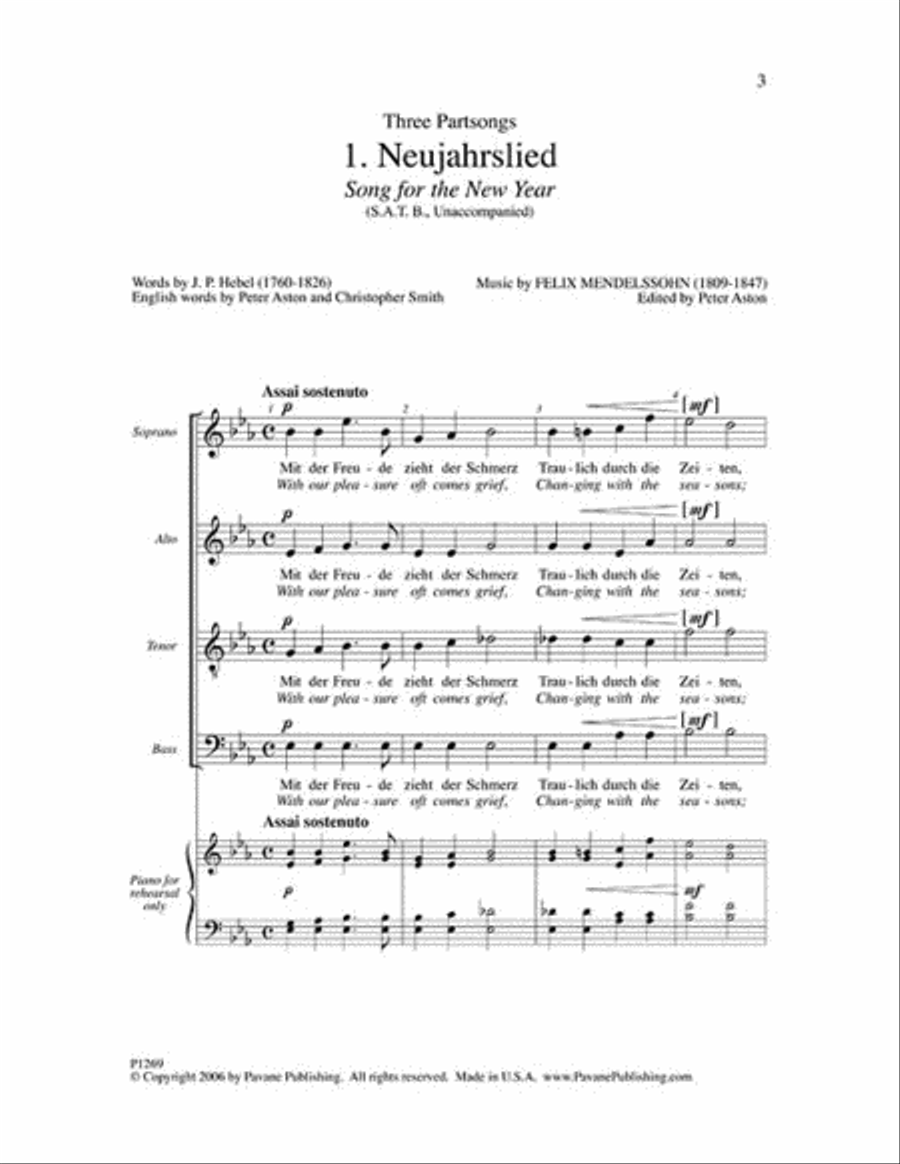 Song for the New Year Song for the New Year 4-Part scores gallery preview page 2