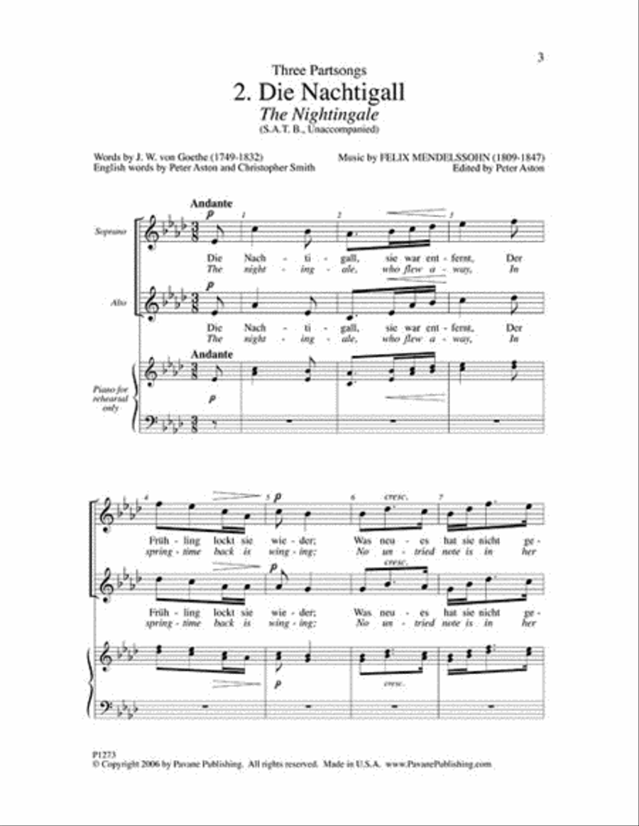 The Nightingale The Nightingale 4-Part scores gallery preview page 2