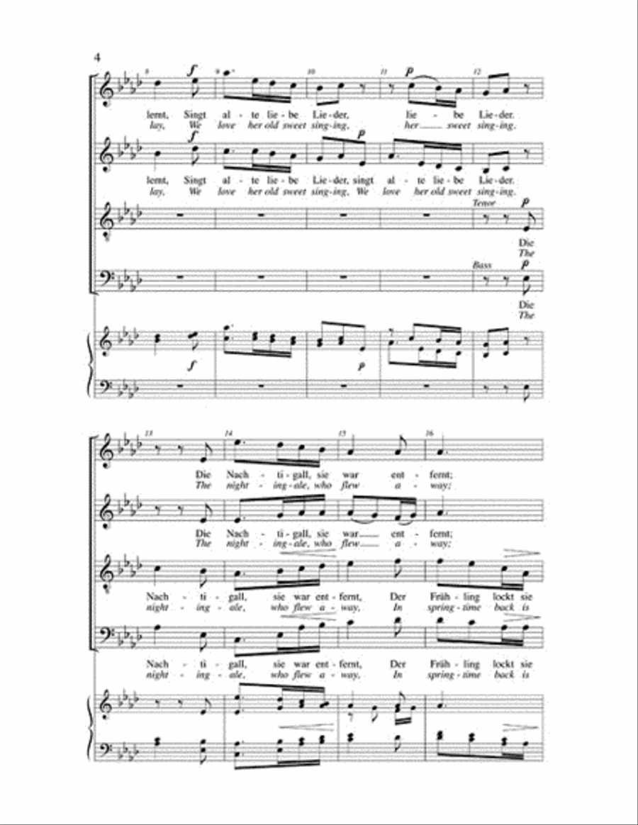The Nightingale The Nightingale 4-Part scores gallery preview page 3