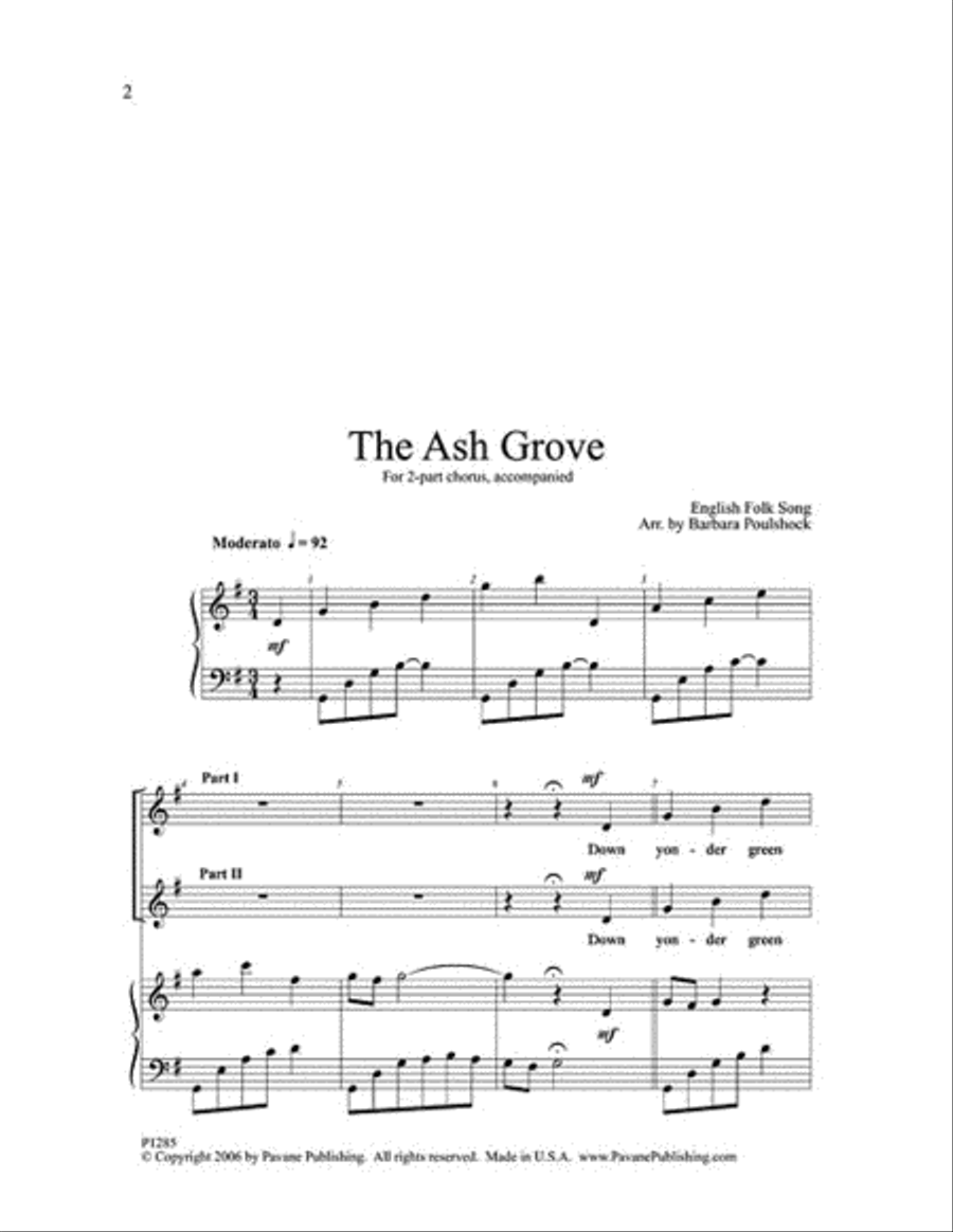 The Ash Grove The Ash Grove 2-Part scores gallery preview page 2