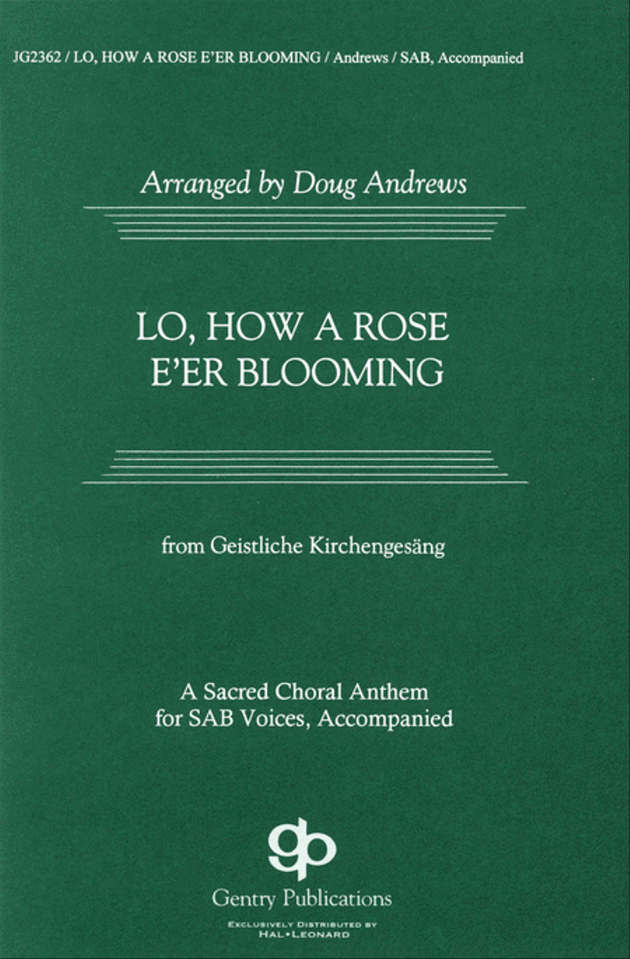 Lo, How a Rose E'er Blooming 3-Part scores gallery preview page 1