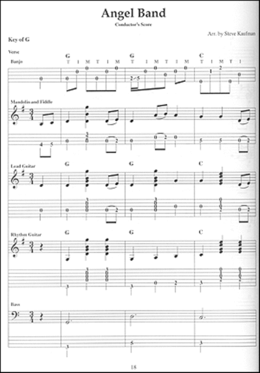 Band in a Book: Gospel Vocal Tunes for Bluegrass Ensemble