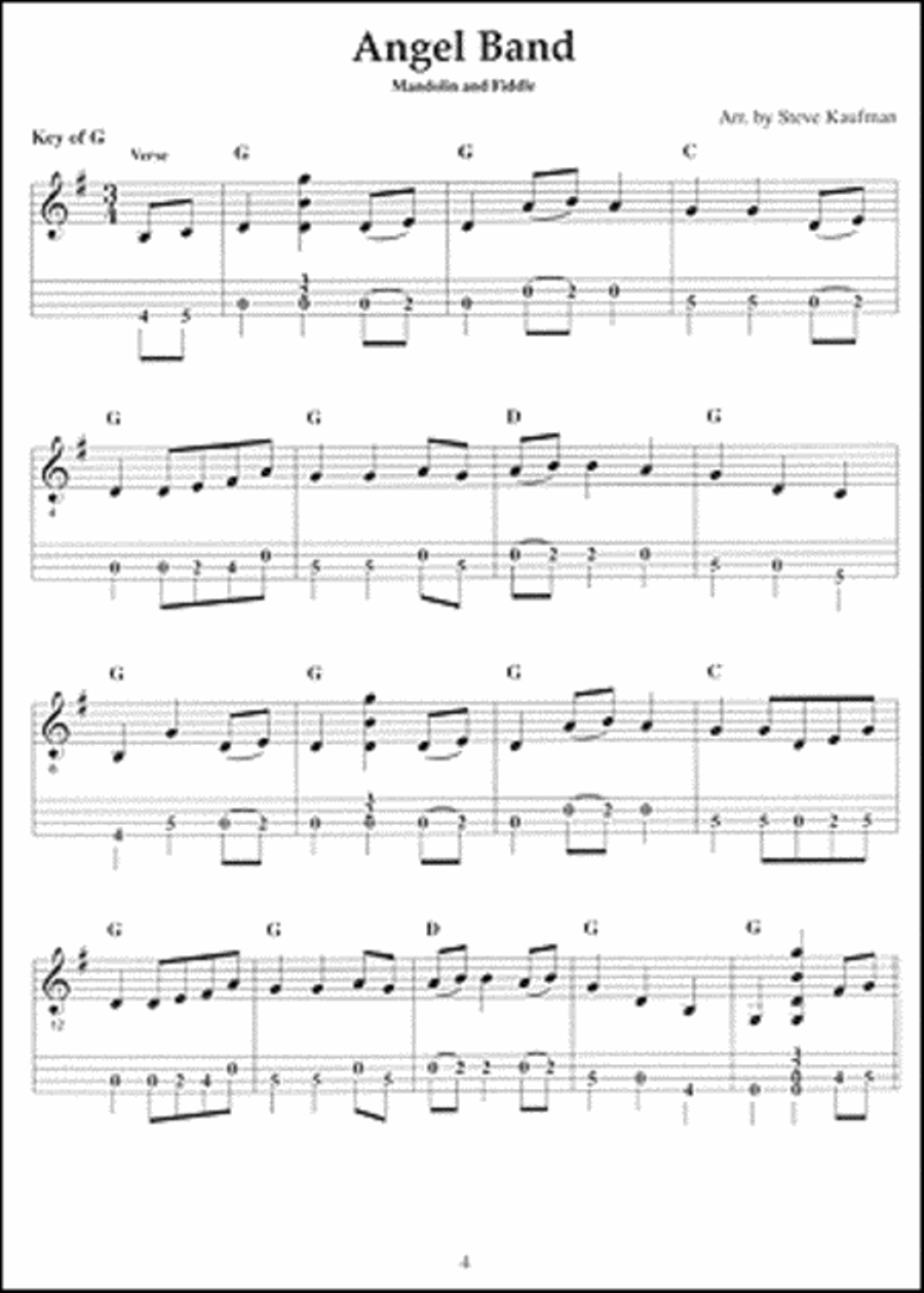 Band in a Book: Gospel Vocal Tunes for Bluegrass Ensemble