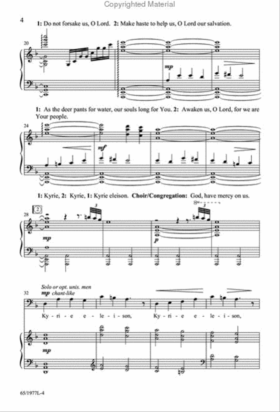 Let Heaven and Nature Sing Gloria! 3-Part scores gallery preview page 3