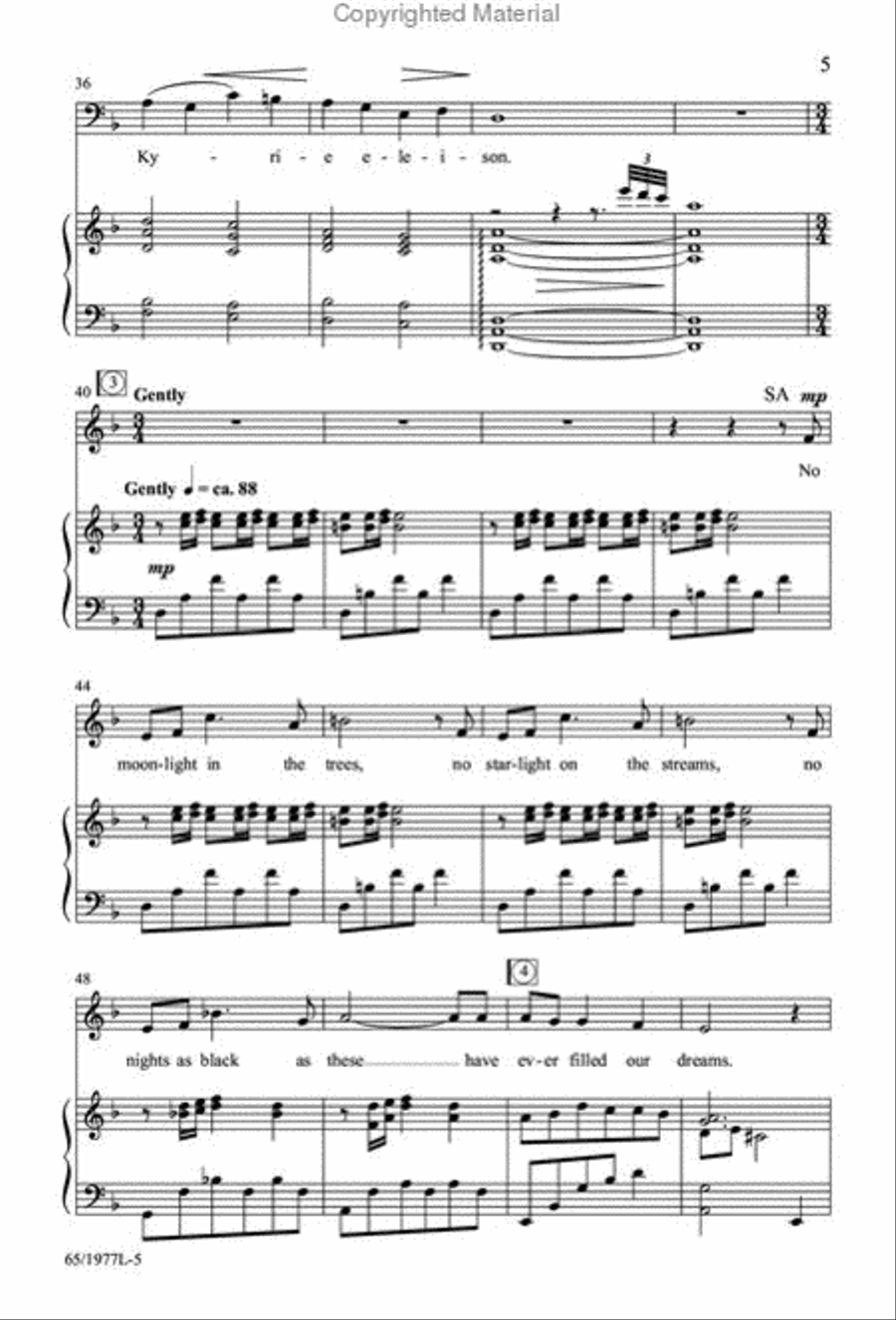 Let Heaven and Nature Sing Gloria! 3-Part scores gallery preview page 4