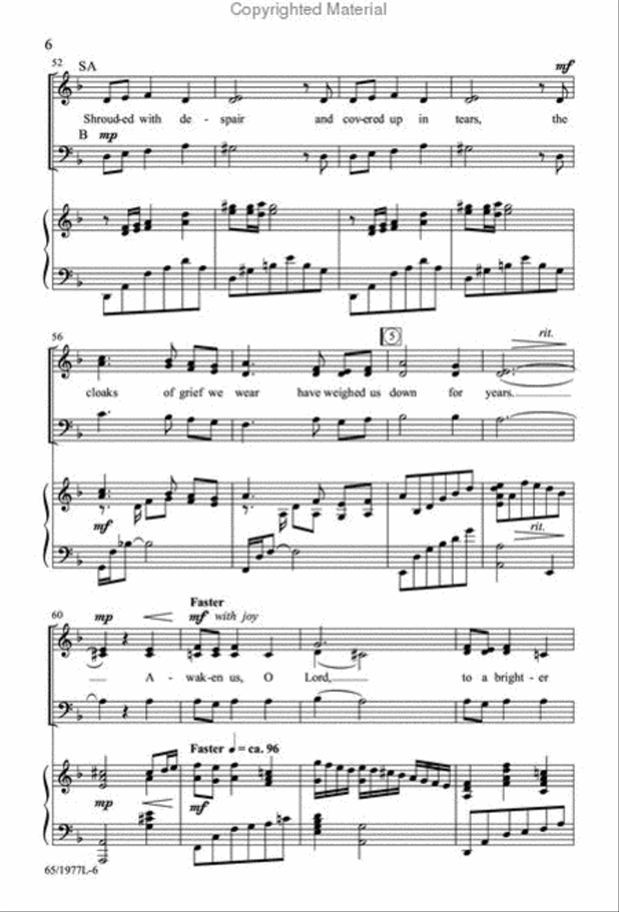 Let Heaven and Nature Sing Gloria! 3-Part scores gallery preview page 5