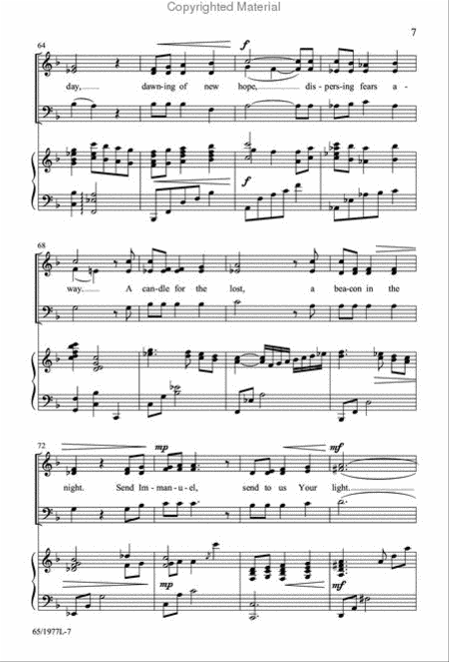 Let Heaven and Nature Sing Gloria! 3-Part scores gallery preview page 6