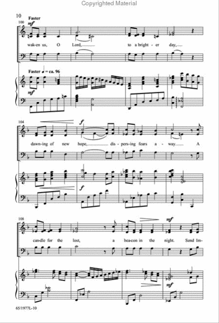 Let Heaven and Nature Sing Gloria! 3-Part scores gallery preview page 9