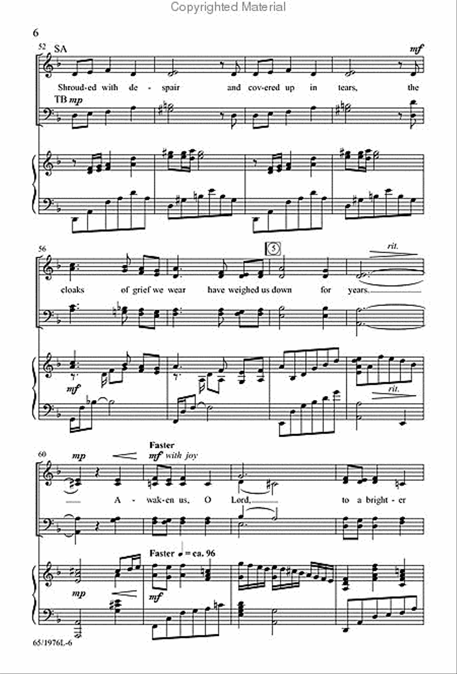 Let Heaven and Nature Sing Gloria! - SATB Score with CD 4-Part scores gallery preview page 5