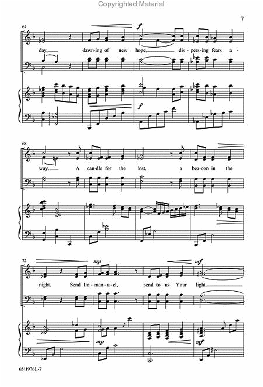 Let Heaven and Nature Sing Gloria! - SATB Score with CD 4-Part scores gallery preview page 6