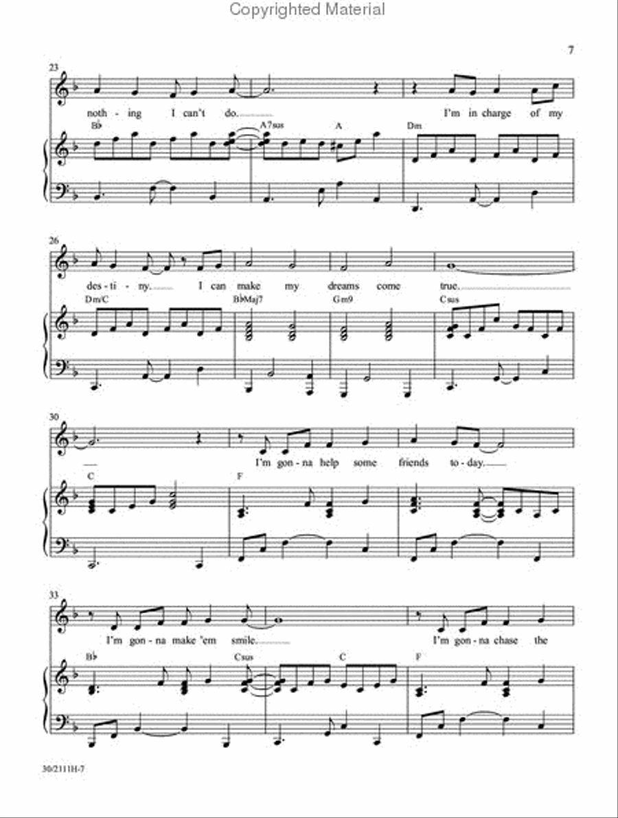 A Day in the Life of Me Unison Choir scores gallery preview page 4