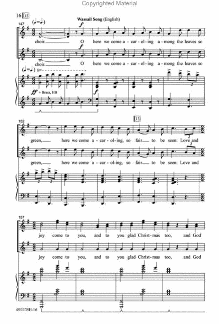 Singable Solutions at Christmas for SSA Choirs SSA scores gallery preview page 15