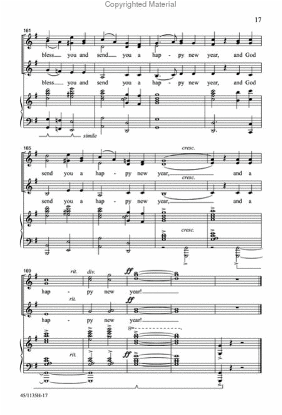 Singable Solutions at Christmas for SSA Choirs SSA scores gallery preview page 16