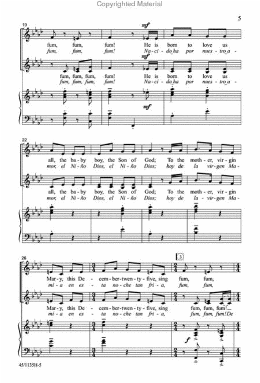 Singable Solutions at Christmas for SSA Choirs SSA scores gallery preview page 4