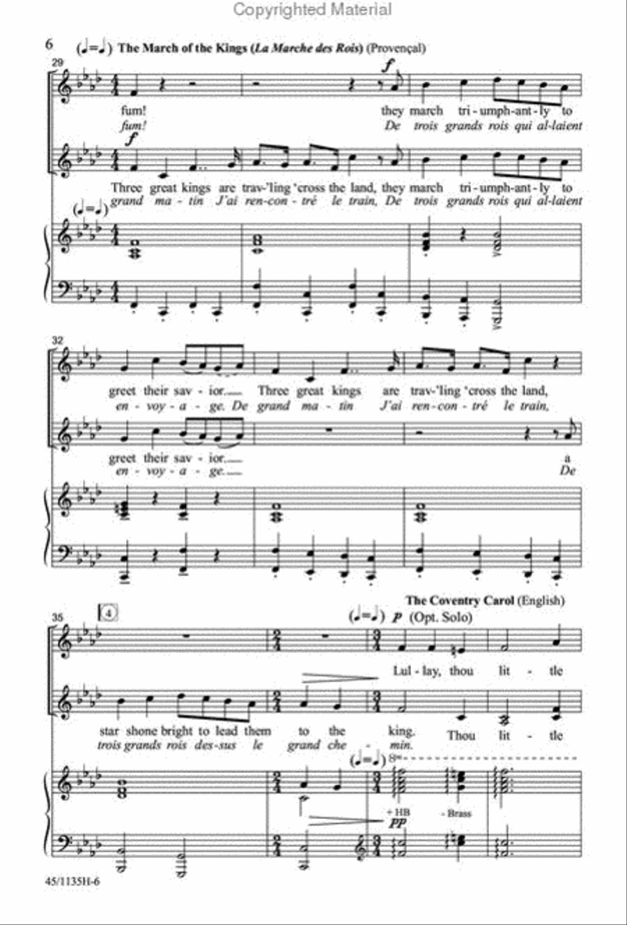 Singable Solutions at Christmas for SSA Choirs SSA scores gallery preview page 5
