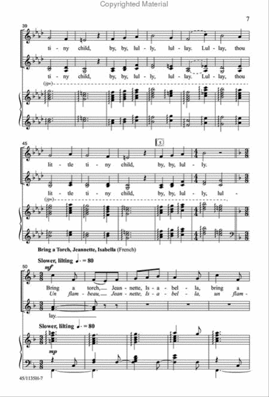 Singable Solutions at Christmas for SSA Choirs SSA scores gallery preview page 6