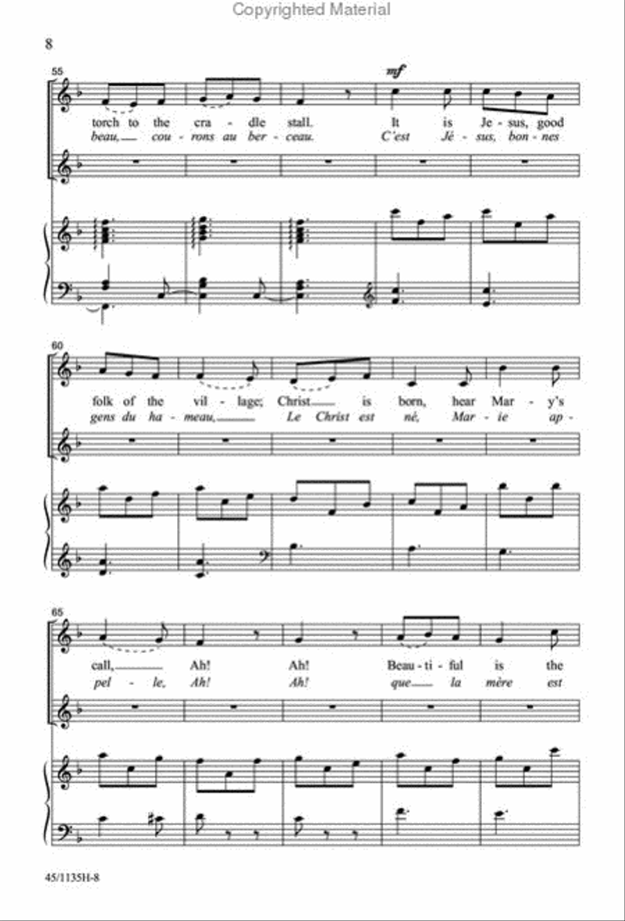 Singable Solutions at Christmas for SSA Choirs SSA scores gallery preview page 7