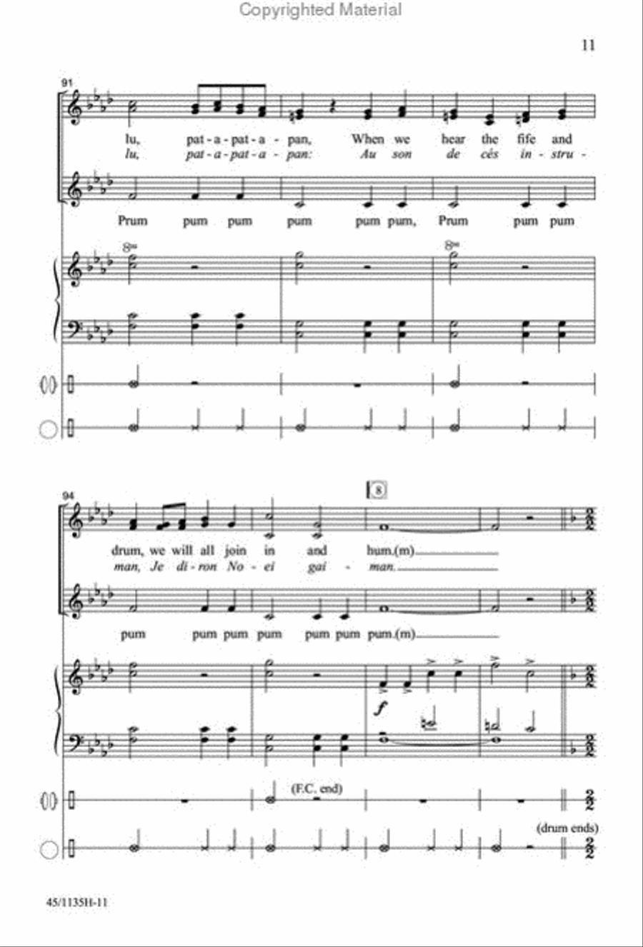 Singable Solutions at Christmas for SSA Choirs SSA scores gallery preview page 10