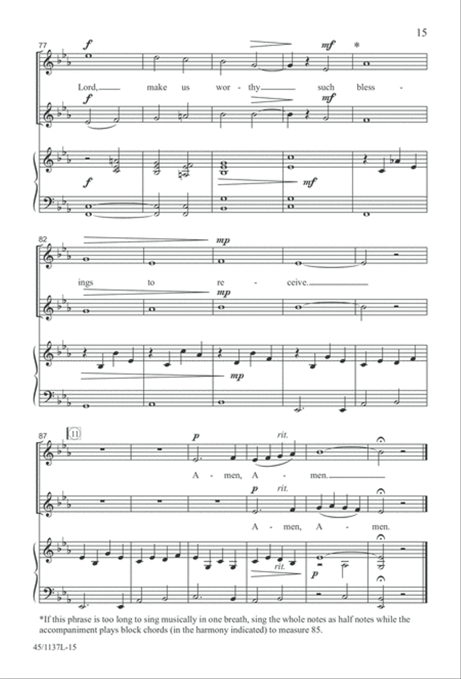 Let the Children Sing! Let the Children Sing! Unison Choir scores gallery preview page 16