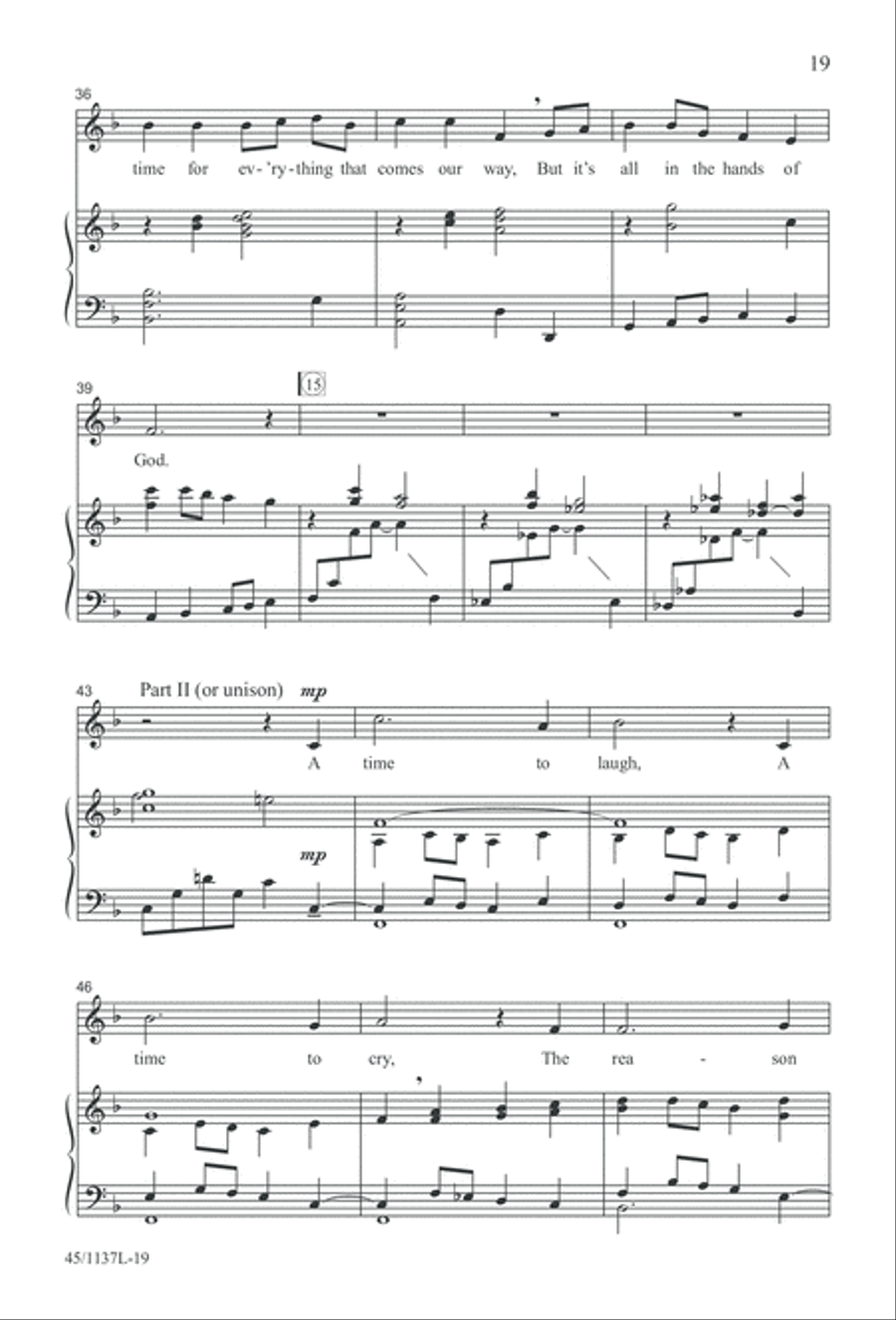 Let the Children Sing! Let the Children Sing! Unison Choir scores gallery preview page 20