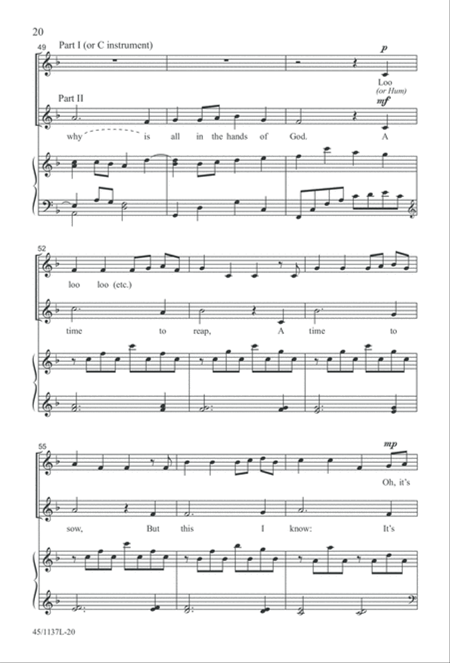 Let the Children Sing! Let the Children Sing! Unison Choir scores gallery preview page 21