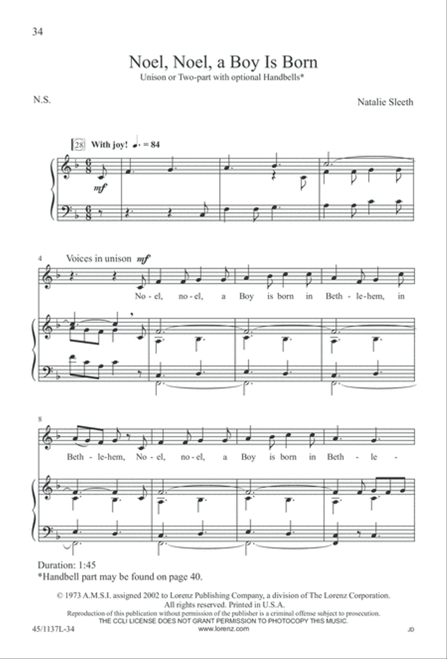 Let the Children Sing! Let the Children Sing! Unison Choir scores gallery preview page 35