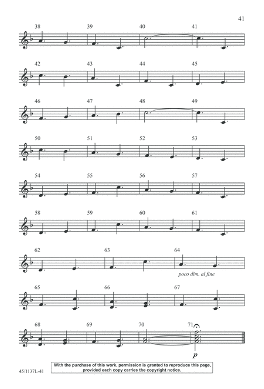 Let the Children Sing! Let the Children Sing! Unison Choir scores gallery preview page 42
