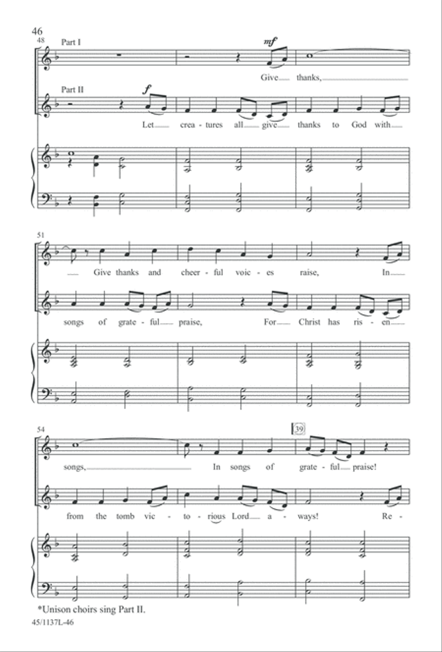 Let the Children Sing! Let the Children Sing! Unison Choir scores gallery preview page 47