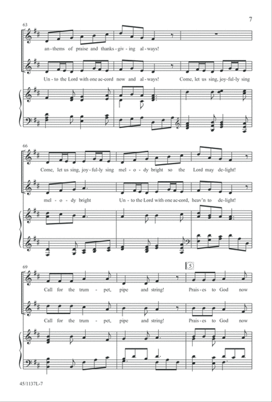 Let the Children Sing! Let the Children Sing! Unison Choir scores gallery preview page 8