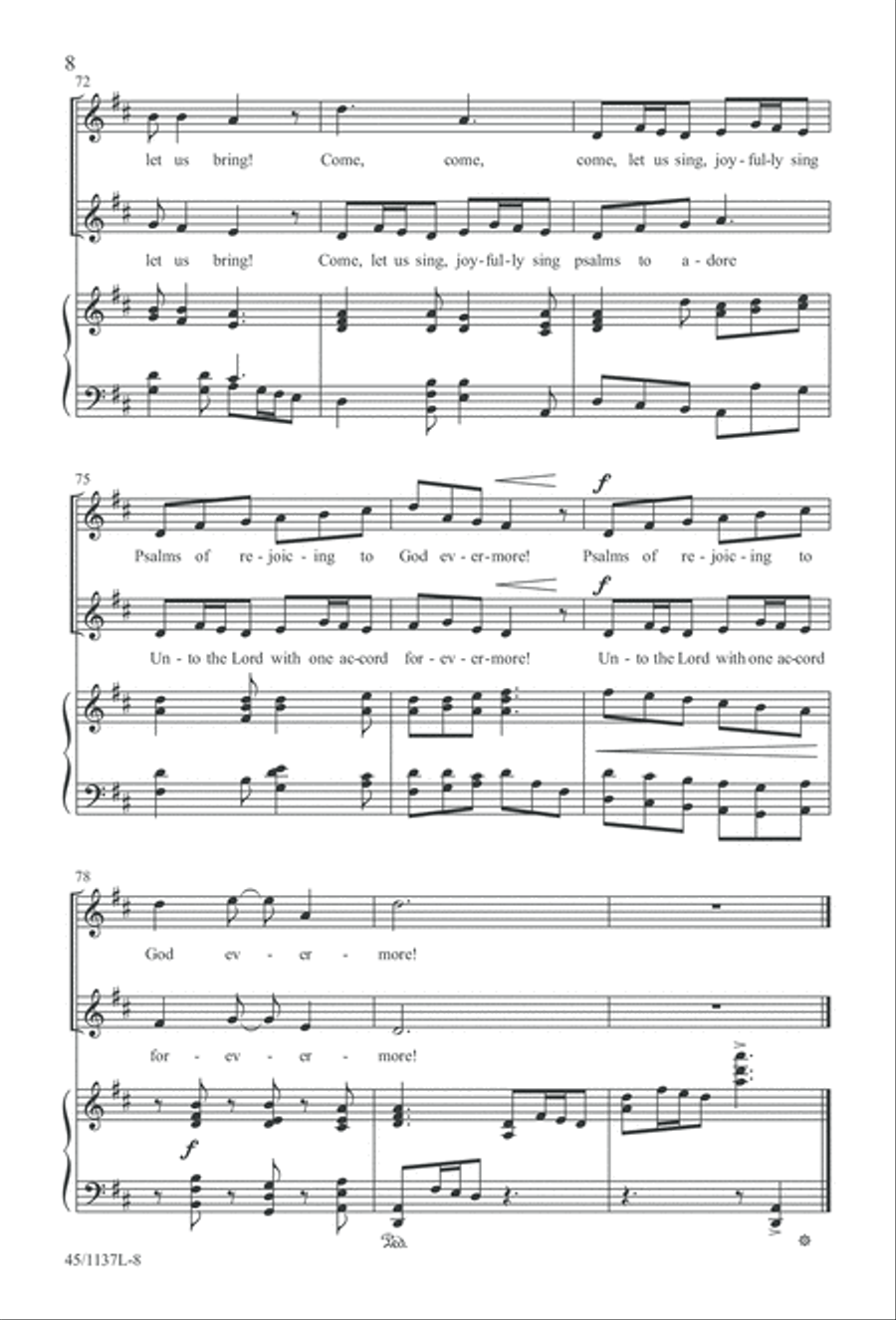 Let the Children Sing! Let the Children Sing! Unison Choir scores gallery preview page 9