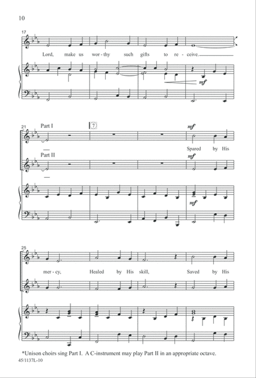 Let the Children Sing! Let the Children Sing! Unison Choir scores gallery preview page 11