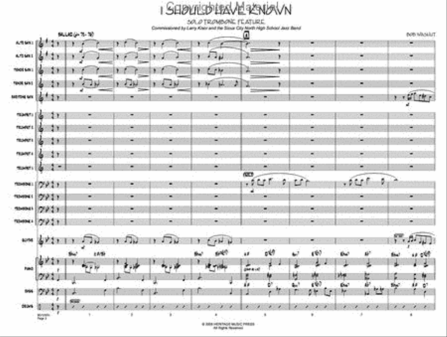 I Should Have Known I Should Have Known Jazz Ensemble scores gallery preview page 2