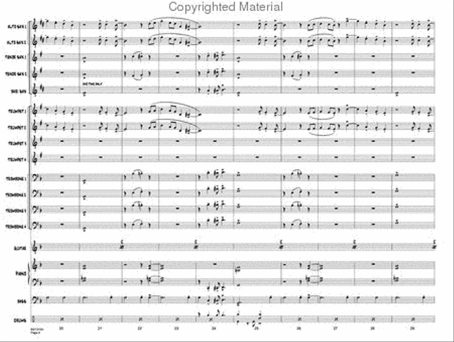 Beulah Witch - Score Beulah Witch - Score Jazz Ensemble scores gallery preview page 4
