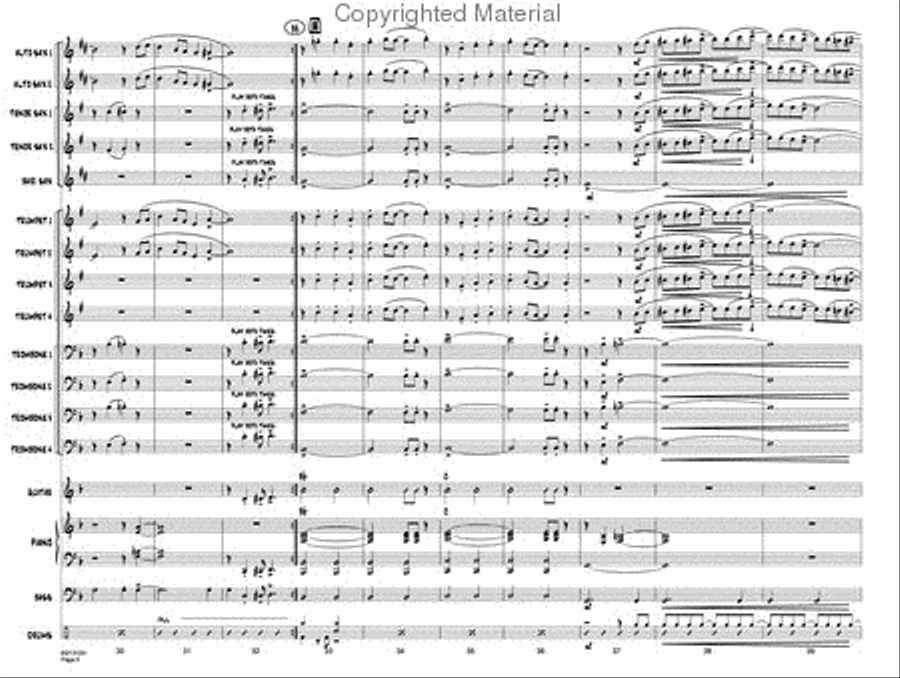 Beulah Witch - Score Beulah Witch - Score Jazz Ensemble scores gallery preview page 5