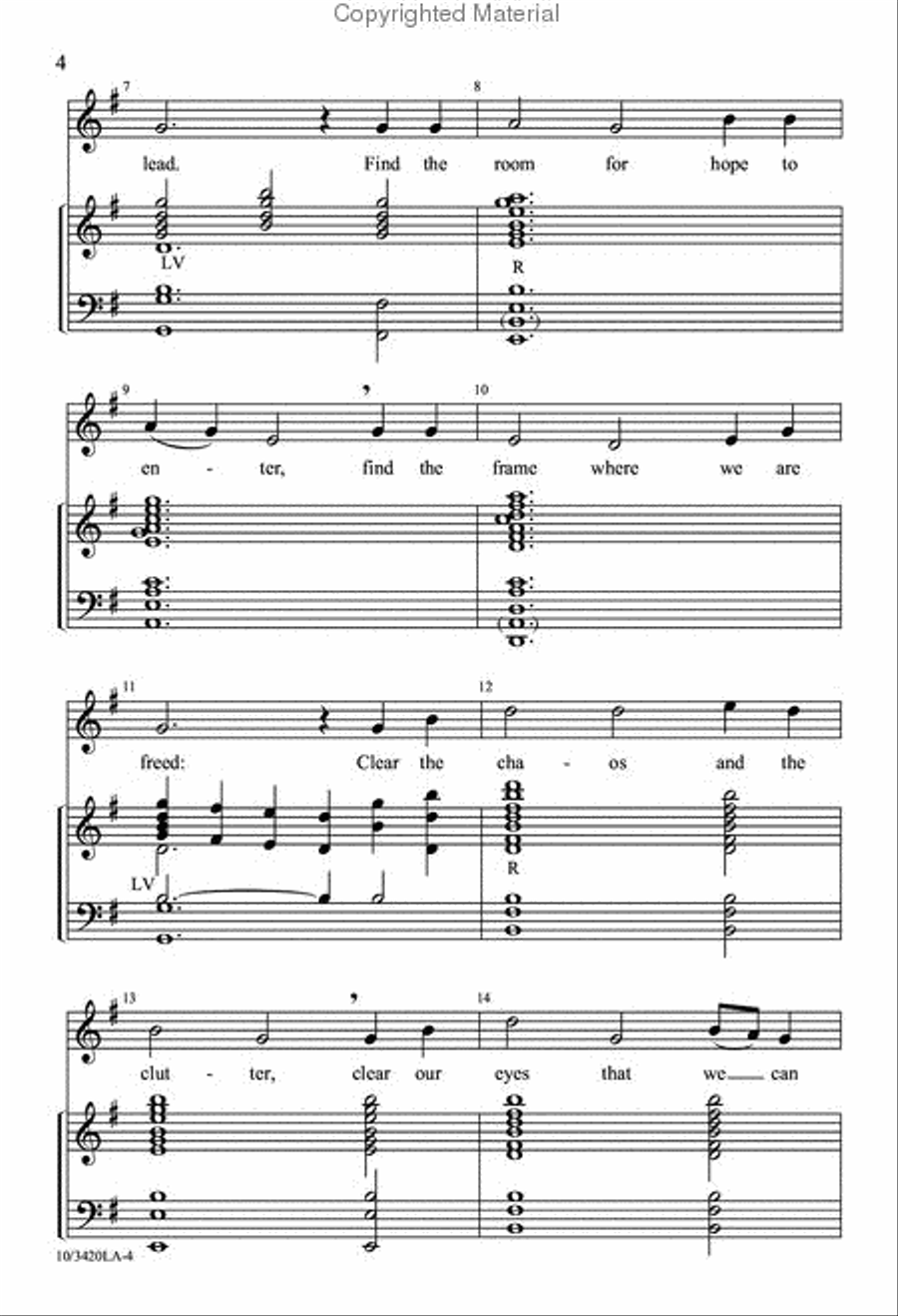Come and Find the Quiet Center 4-Part scores gallery preview page 3