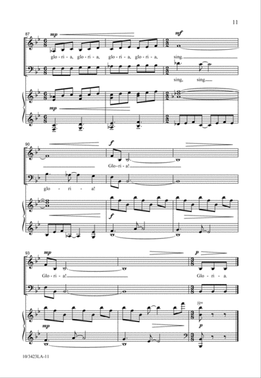 Gloria Gloria 4-Part scores gallery preview page 12