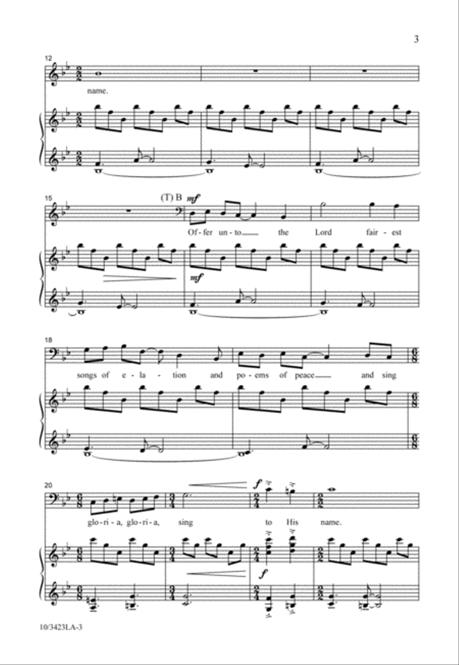 Gloria Gloria 4-Part scores gallery preview page 4
