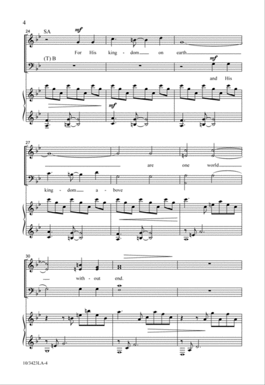 Gloria Gloria 4-Part scores gallery preview page 5