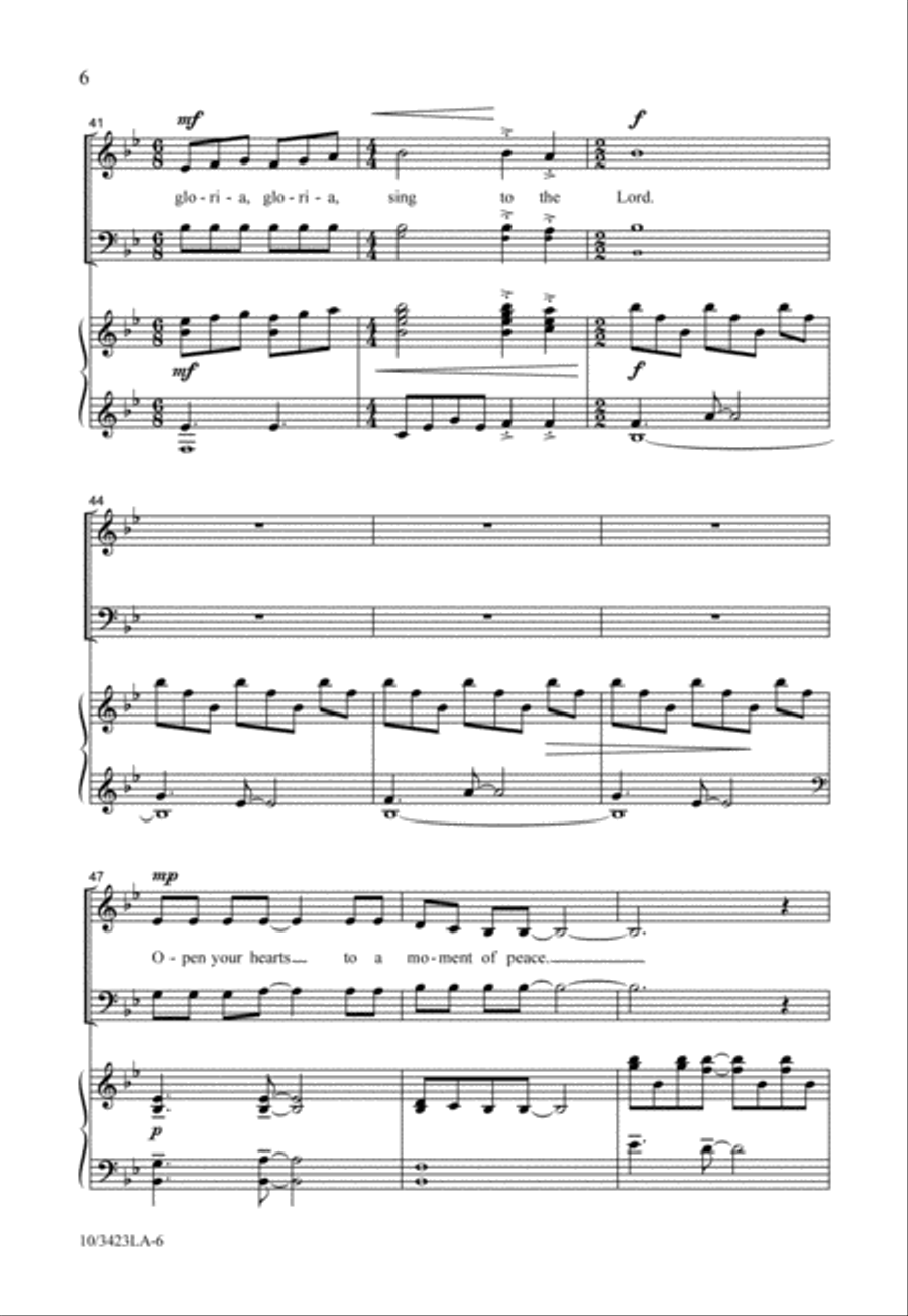 Gloria Gloria 4-Part scores gallery preview page 7