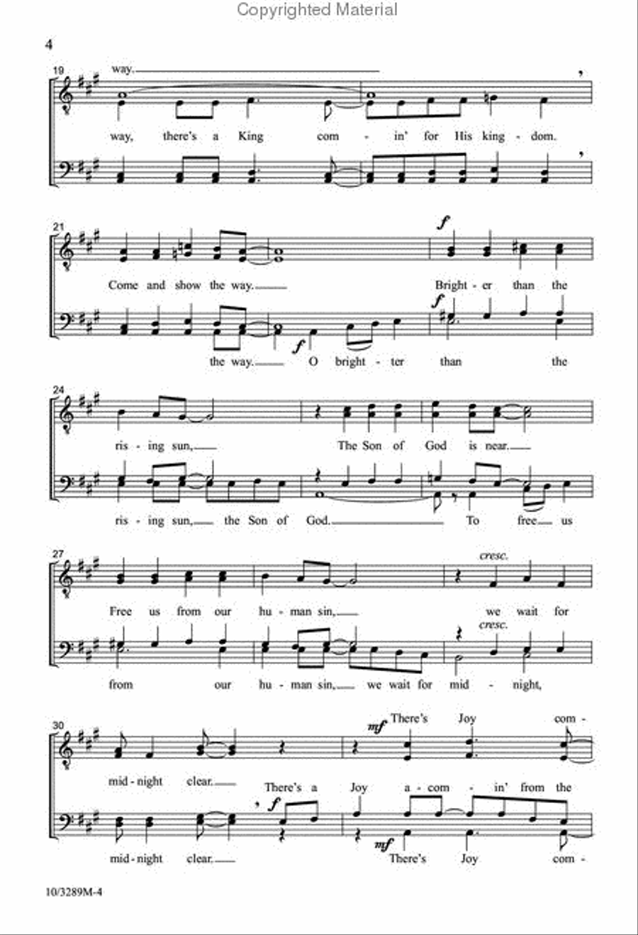There's a Light A-Comin' There's a Light A-Comin' TTBB scores gallery preview page 4