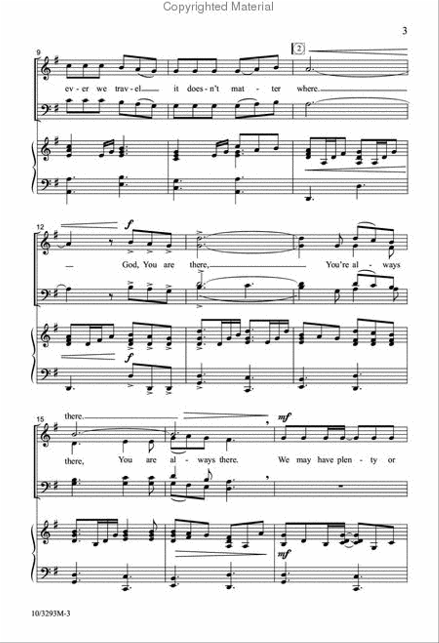 You're Always There 4-Part scores gallery preview page 3
