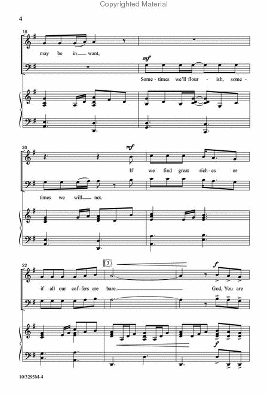 You're Always There 4-Part scores gallery preview page 4