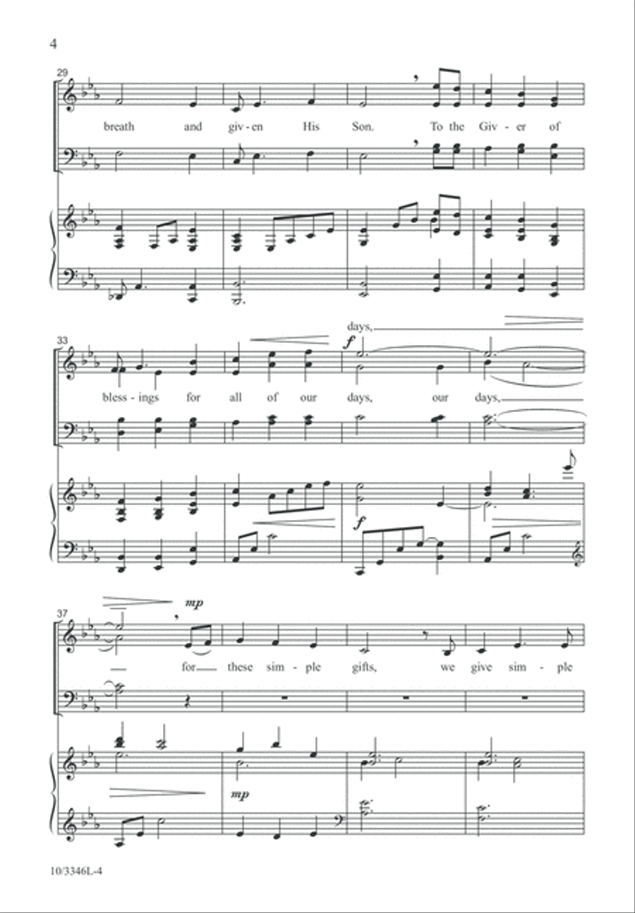 Simple Praise Simple Praise 4-Part scores gallery preview page 5