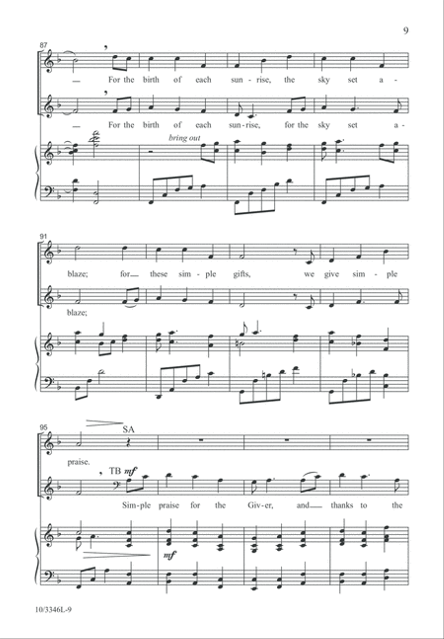 Simple Praise Simple Praise 4-Part scores gallery preview page 10