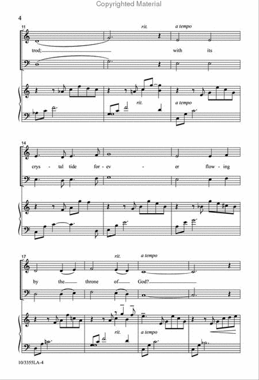 Shall We Gather at the River? 3-Part scores gallery preview page 3
