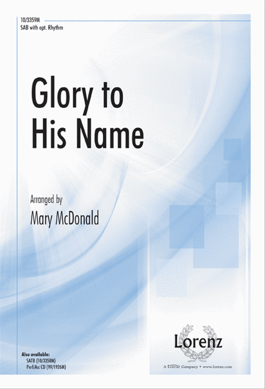 Glory to His Name 3-Part scores gallery preview page 1