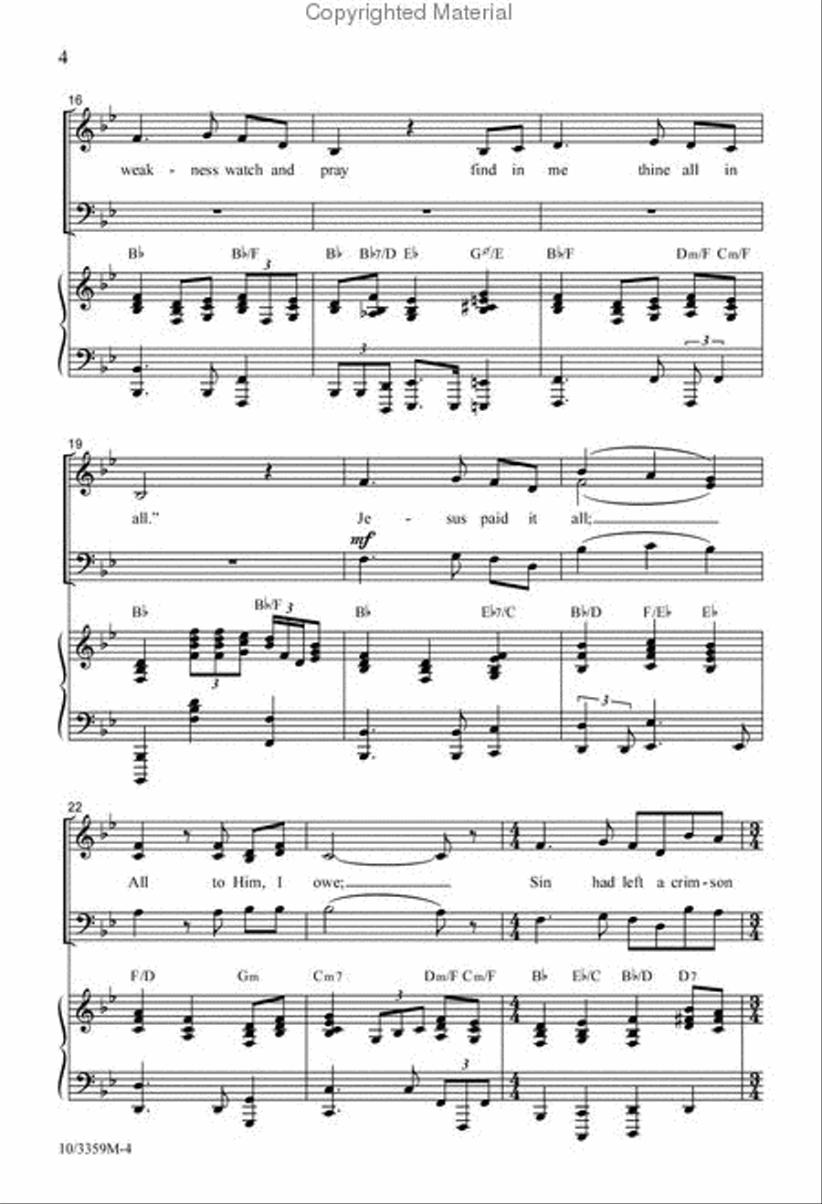Glory to His Name 3-Part scores gallery preview page 4