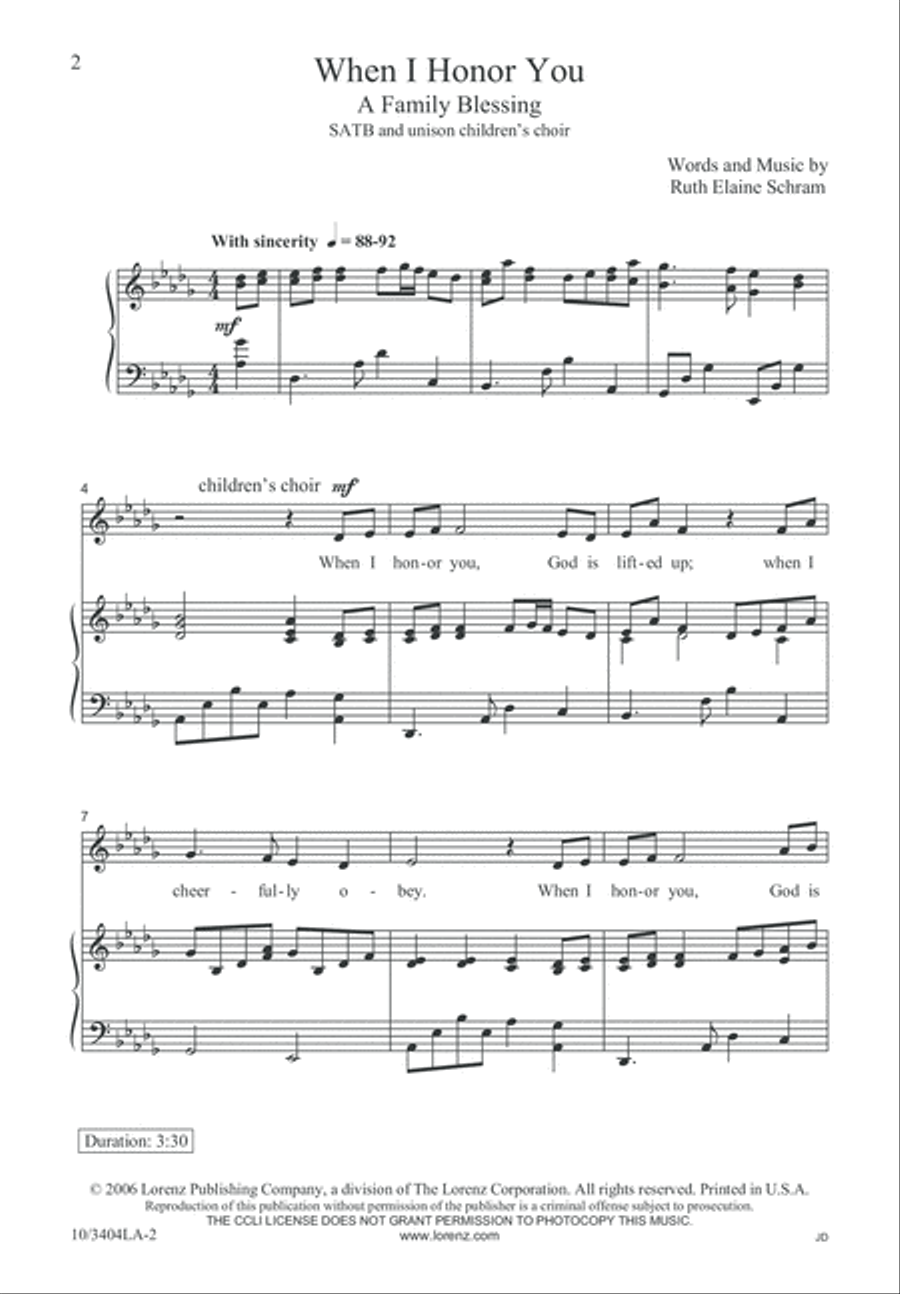 When I Honor You When I Honor You 4-Part scores gallery preview page 3